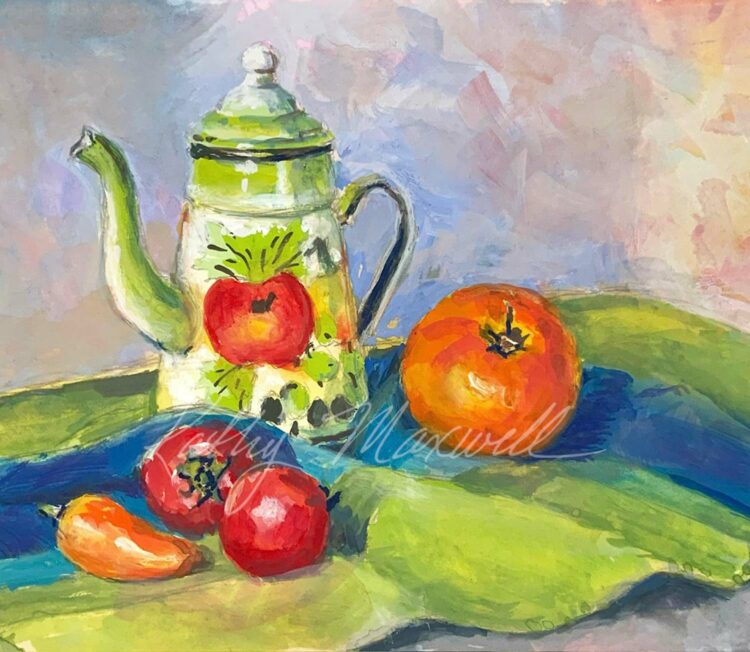 Teapot and Tomatoes